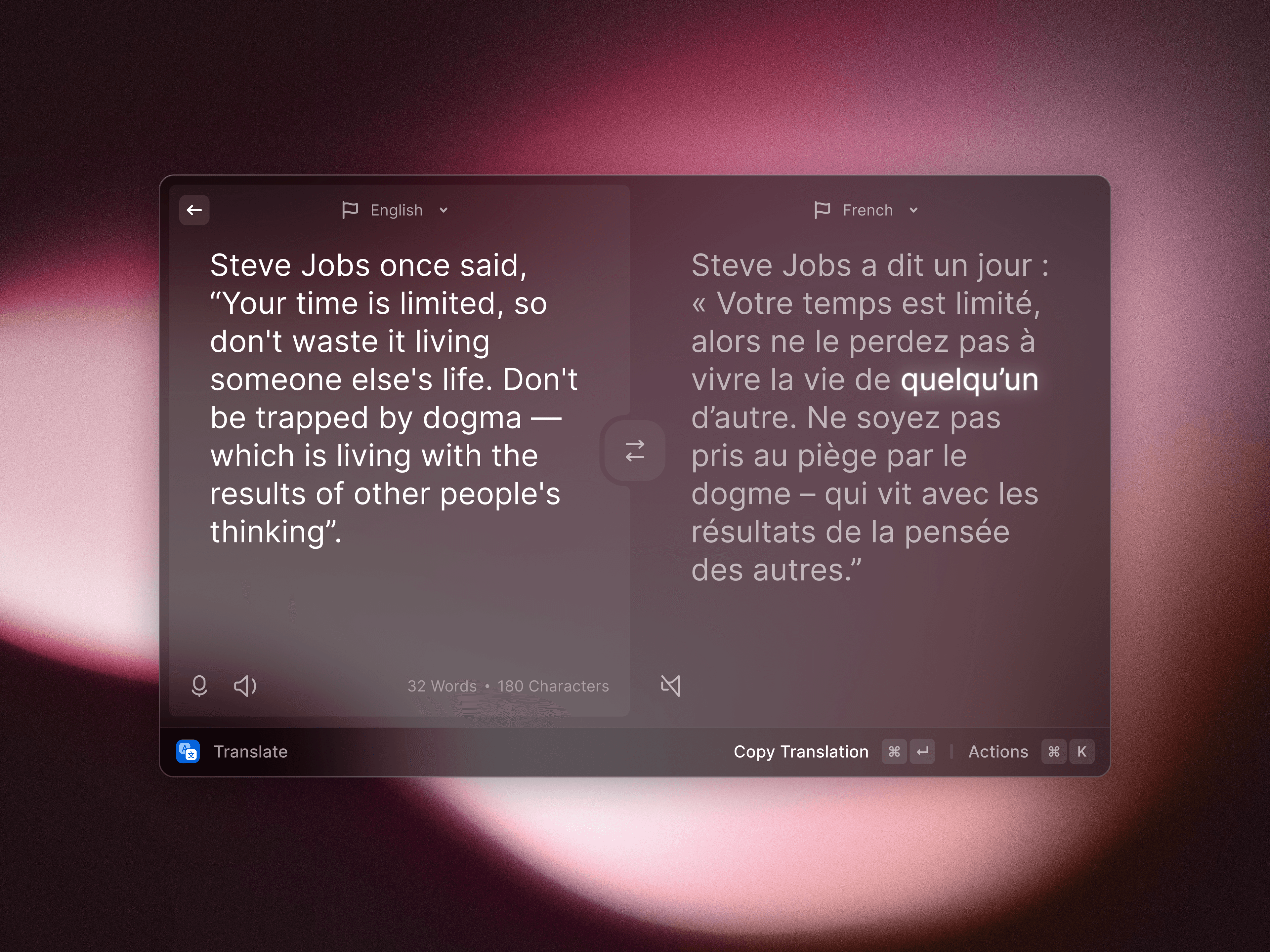 Raycast — Raycast Translator